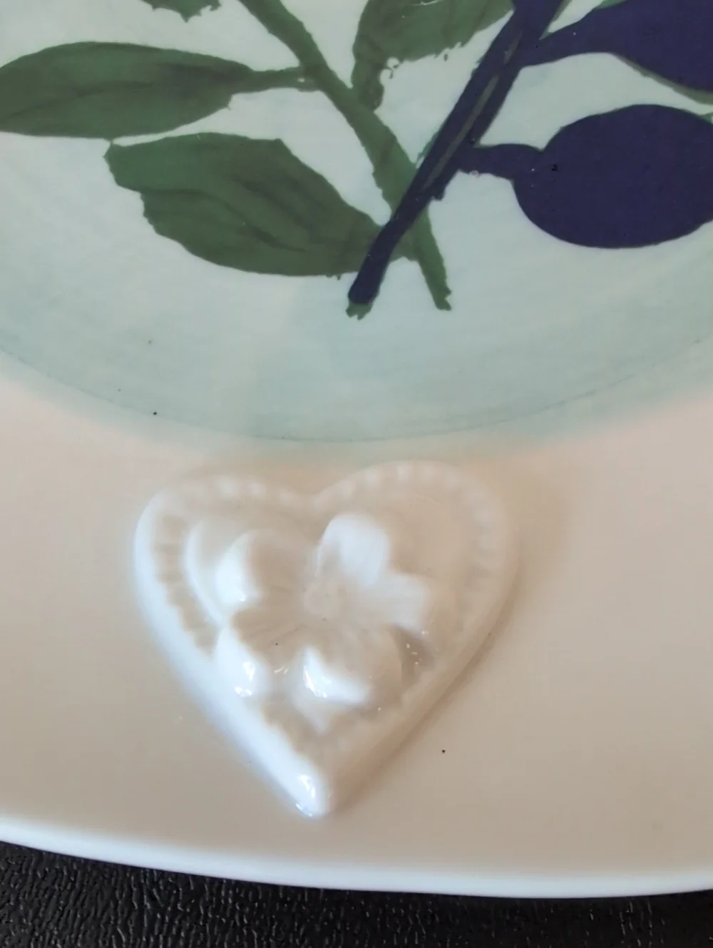 Anthropologie Francesca Kaye Hand Painted Stoneware Dessert Plate. 8.75